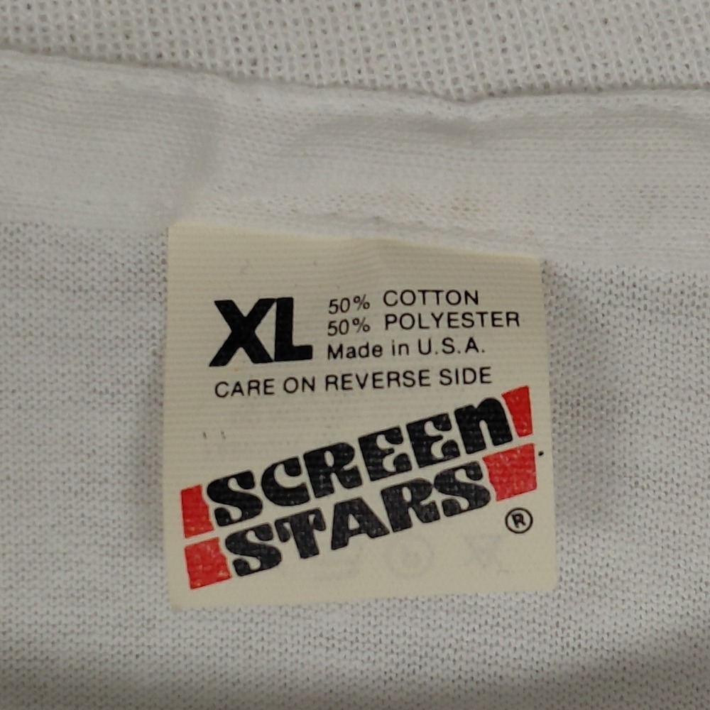 Vintage XL‎ Screen Stars T Shirt Fishing Single Stitch Retired NORSK Cartoon USA - Picture 9 of 12